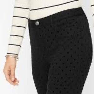 Talbots  Polka Dot Ponte Leggings size 4